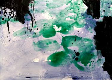 Original Abstract Water Paintings by ANNE BORCHARDT