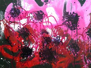 Original Abstract Expressionism Floral Paintings by ANNE BORCHARDT