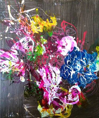 Print of Abstract Floral Paintings by ANNE BORCHARDT