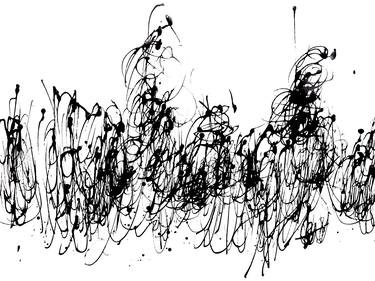 Original Abstract Expressionism Abstract Drawings by ANNE BORCHARDT