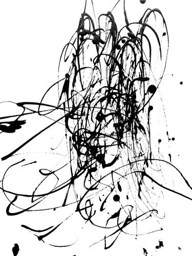 Original Abstract Expressionism Abstract Drawings by ANNE BORCHARDT