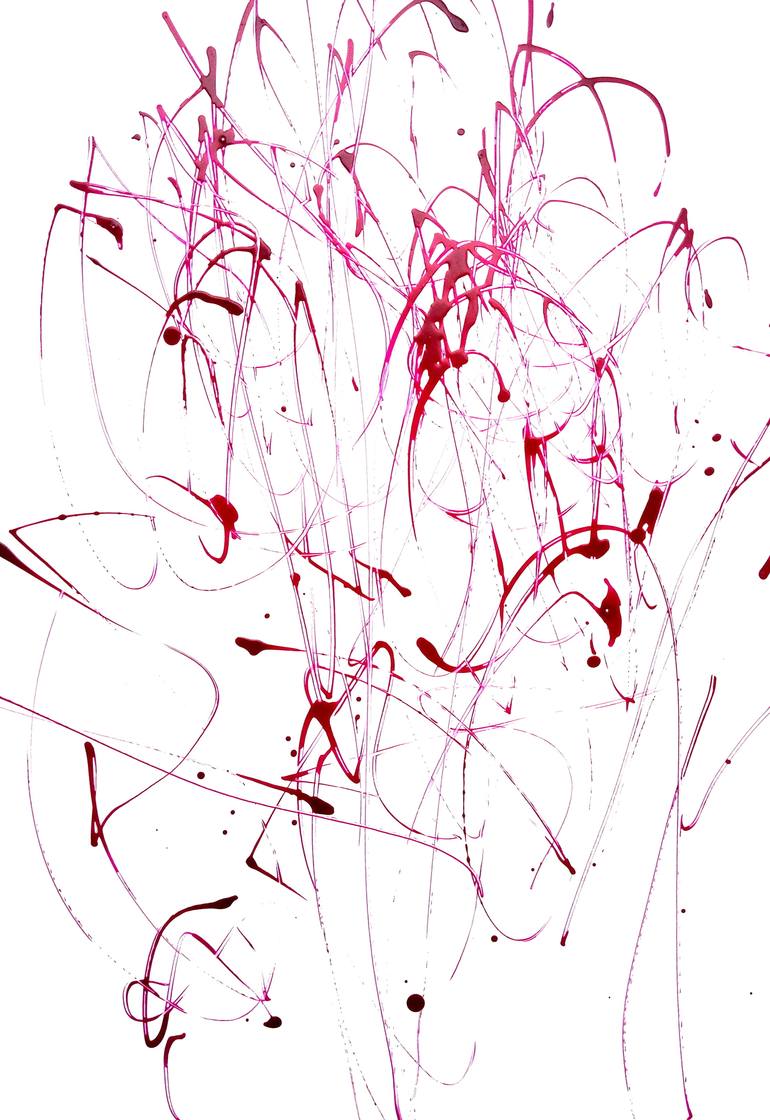 Original Abstract Expressionism Abstract Drawings by Anne Borchardt