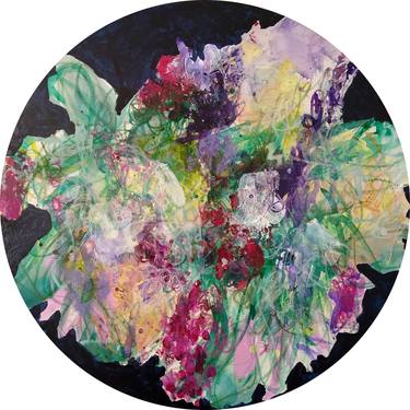 Original Abstract Floral Paintings by ANNE BORCHARDT