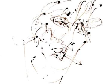 Original Abstract Portrait Drawings by ANNE BORCHARDT