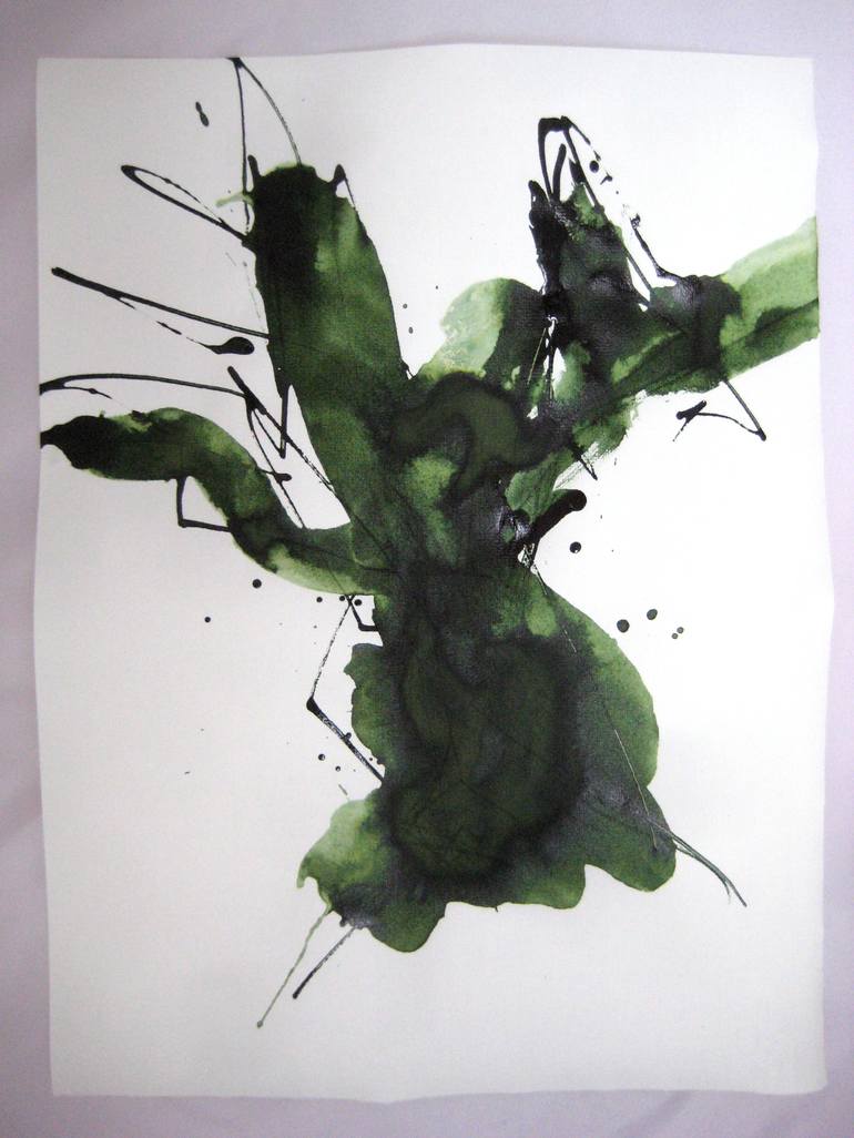 Original Illustration Abstract Painting by ANNE BORCHARDT