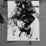 Gestural abstract expressionist painting, ink on aquarelle paper.
Looks great in a frame with passepartout.
Signed and dated on the back.