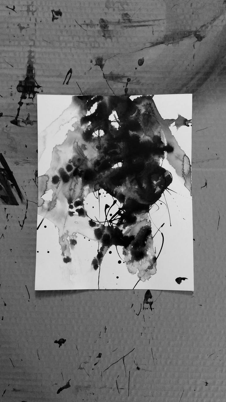 Original Abstract Expressionism Abstract Painting by Anne Borchardt