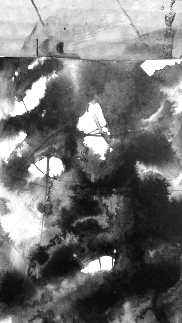 Original Abstract Expressionism Abstract Painting by Anne Borchardt