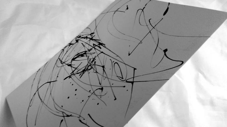 Original Abstract Drawing by ANNE BORCHARDT