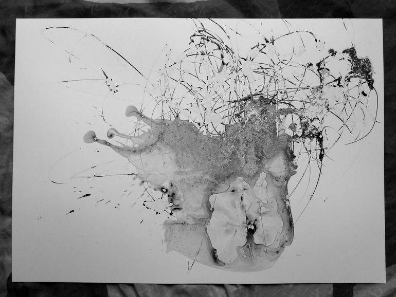 Original Abstract Expressionism Abstract Painting by Anne Borchardt