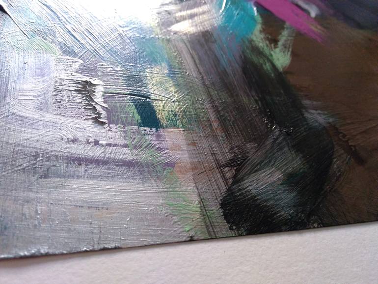 Original Abstract Floral Painting by Anne Borchardt