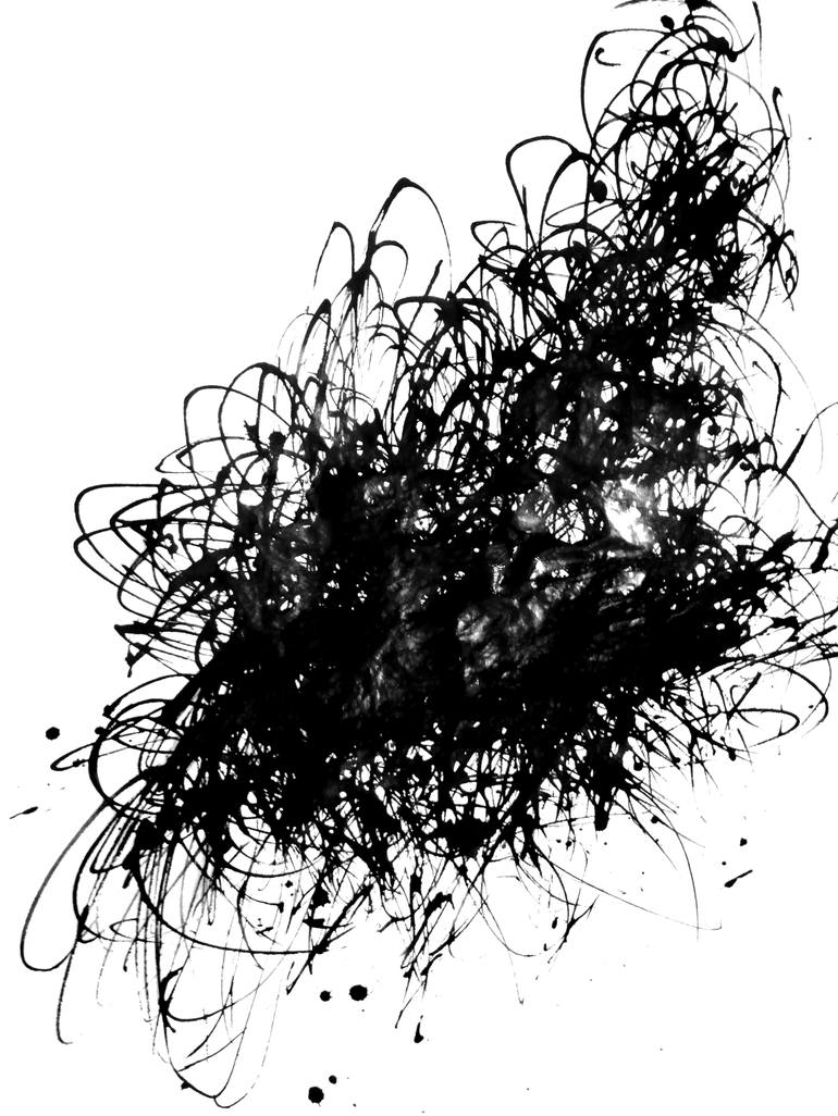 Original Abstract Expressionism Abstract Drawings by Anne Borchardt