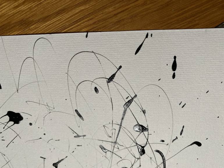 Original Abstract Drawing by ANNE BORCHARDT