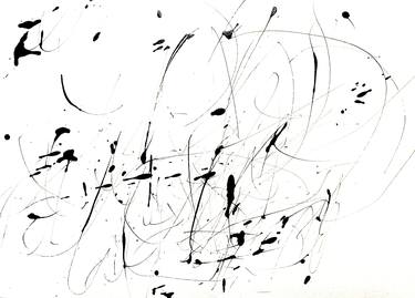 Original Abstract Expressionism Abstract Drawings by ANNE BORCHARDT