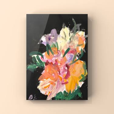 Original Abstract Floral Paintings by ANNE BORCHARDT