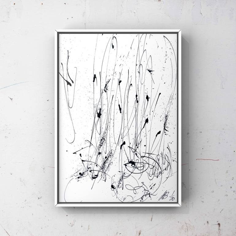 Original Abstract Expressionism Abstract Drawings by Anne Borchardt