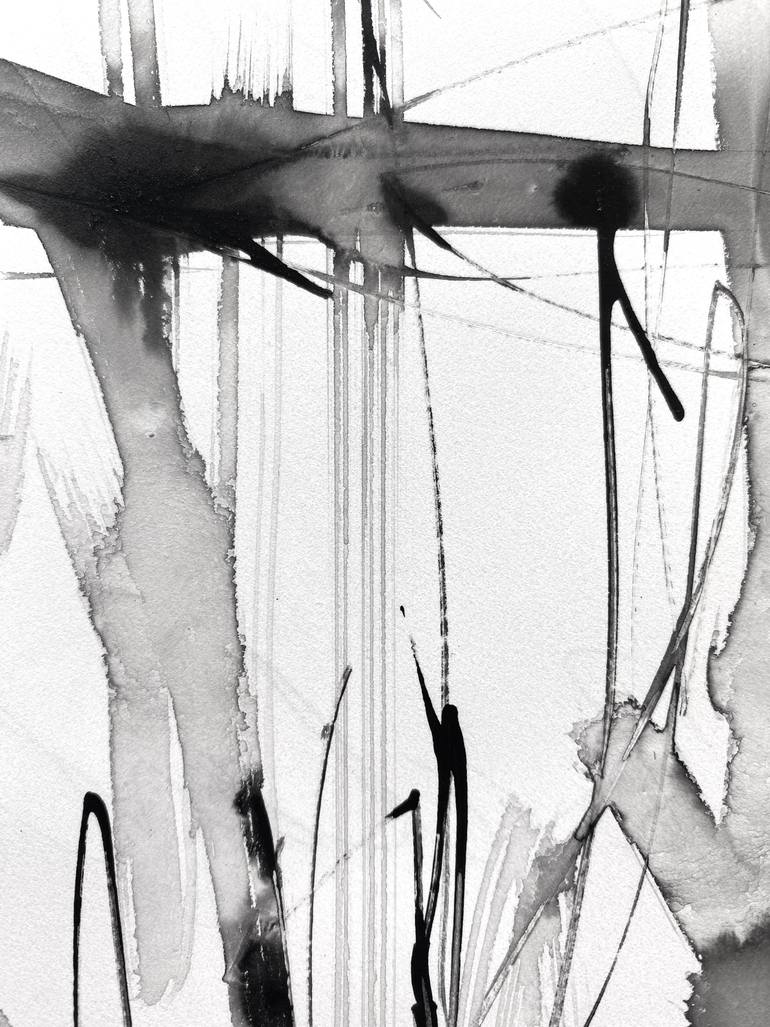 Original Abstract Botanic Painting by Anne Borchardt
