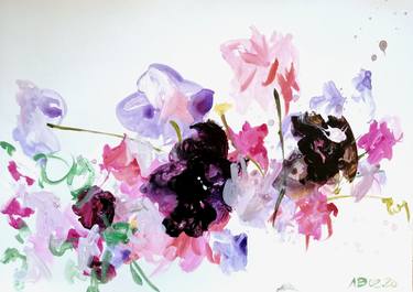 Original Floral Paintings by ANNE BORCHARDT