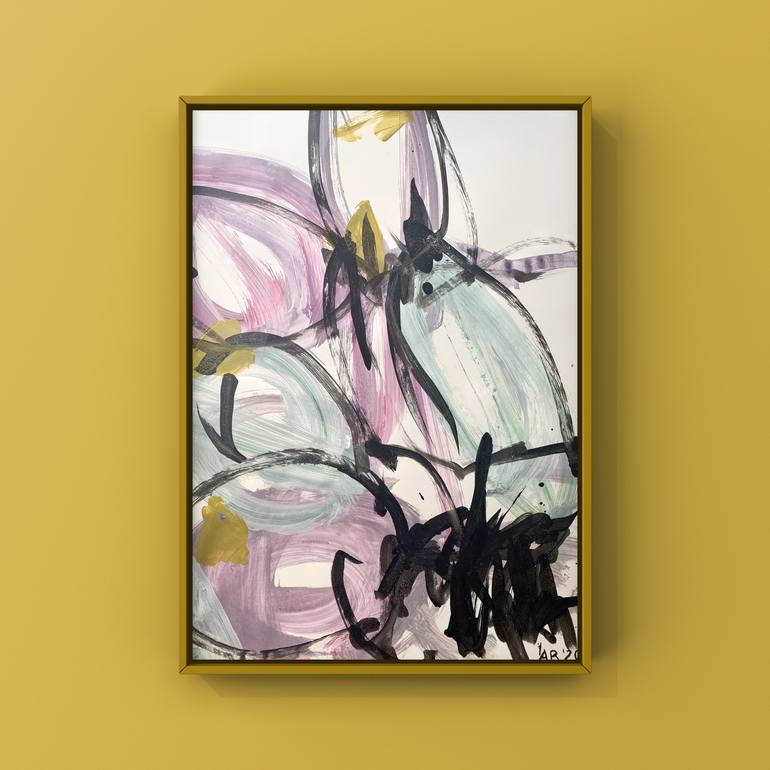 Original Floral Painting by ANNE BORCHARDT