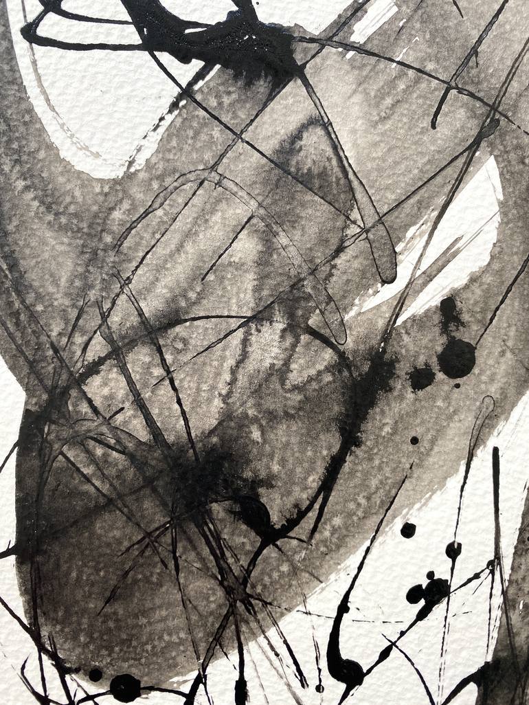 Original Abstract Drawing by ANNE BORCHARDT