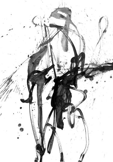 Original Abstract Expressionism Abstract Drawings by ANNE BORCHARDT