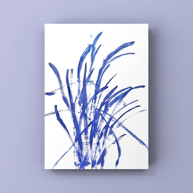 Original Abstract Botanic Drawing by ANNE BORCHARDT