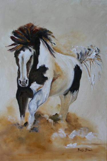 Original Figurative Horse Paintings by Barbara Brown