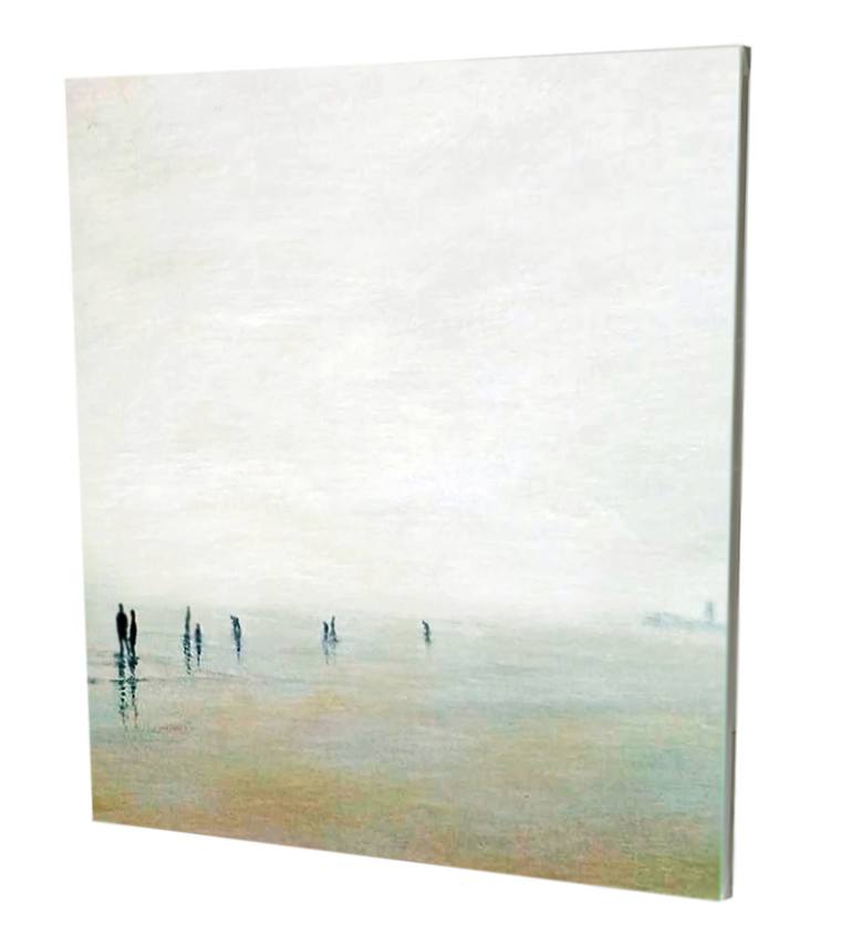 Original Documentary Beach Painting by José María Díaz Ligüeri Ariño