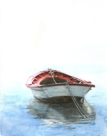 Print of Sailboat Paintings by José María Díaz Ligüeri Ariño