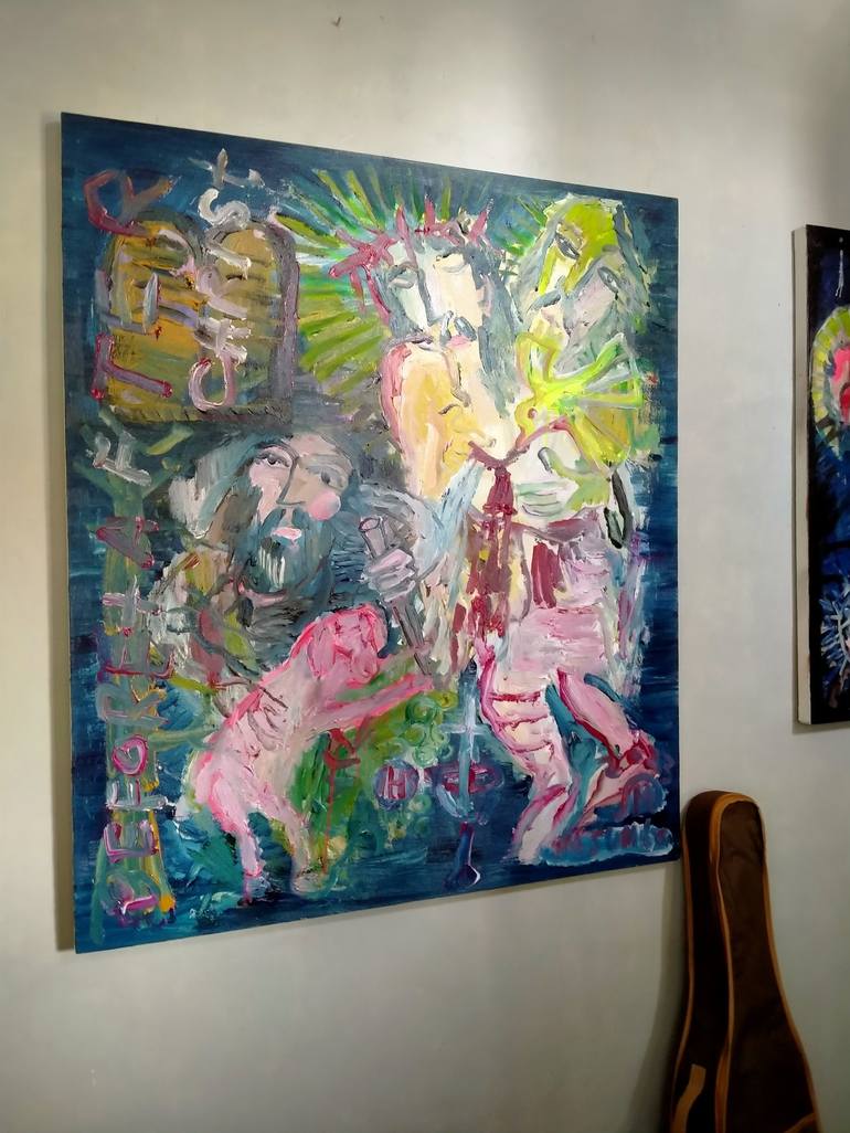 Original Abstract Religious Painting by martinus sumbaji