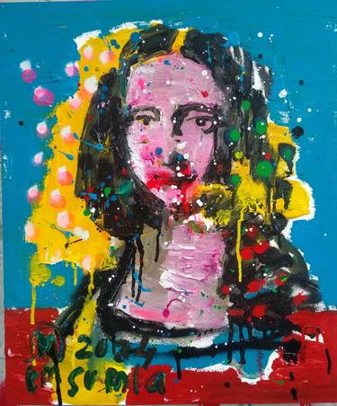 Original Abstract Expressionism Women Paintings by Martinus Sumbaji