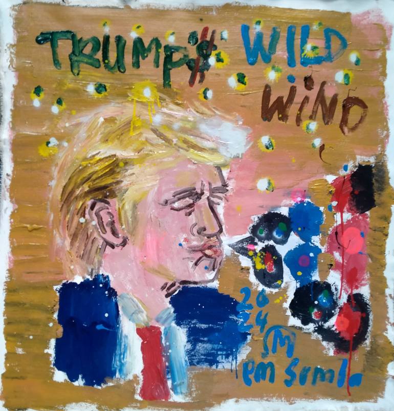 Original Abstract Expressionism Pop Culture/Celebrity Paintings by Martinus Sumbaji