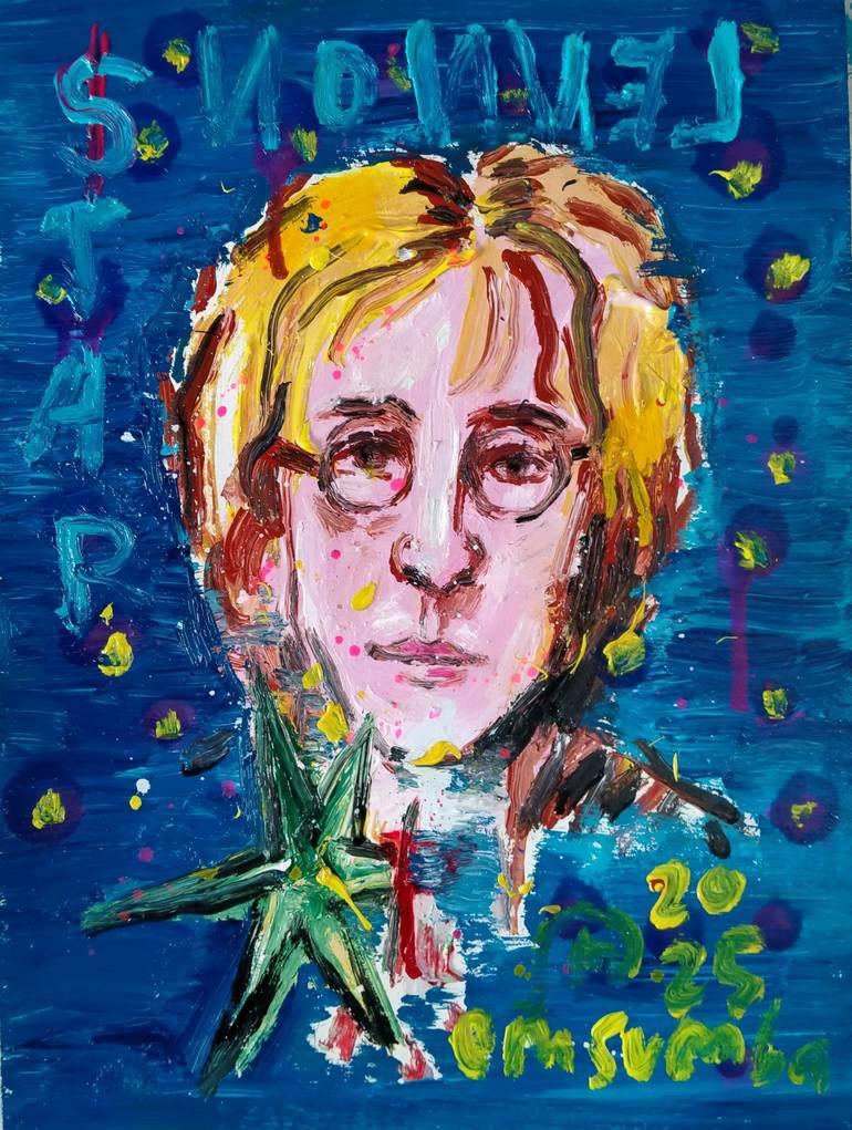 Original Abstract Expressionism Men Paintings by Martinus Sumbaji