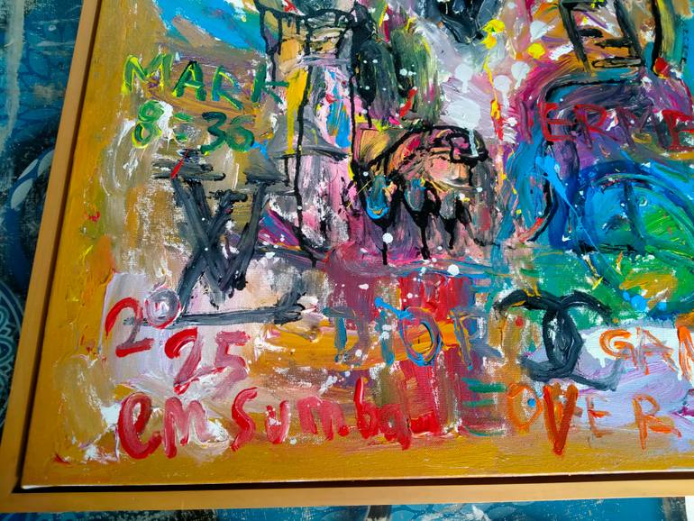 Original Abstract People Painting by Martinus Sumbaji