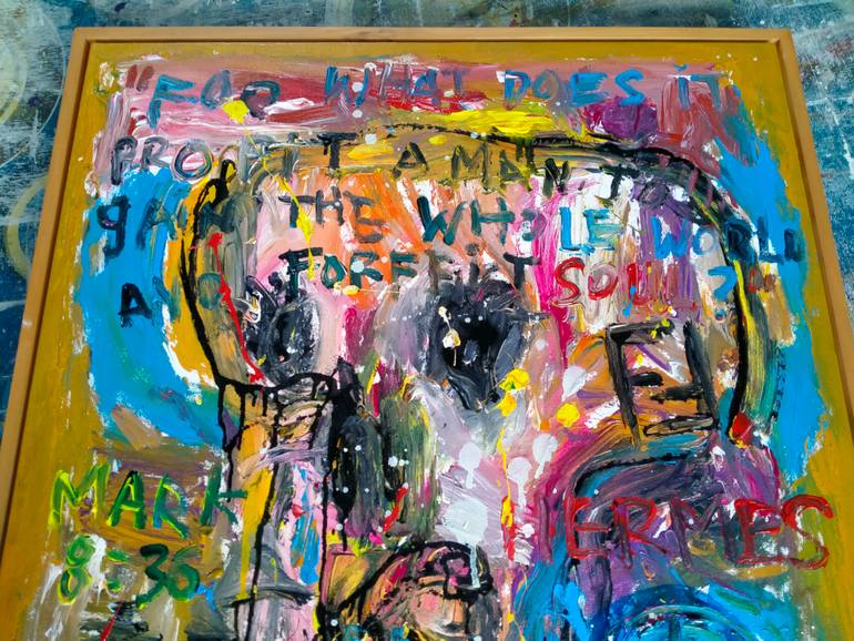 Original Abstract People Painting by Martinus Sumbaji