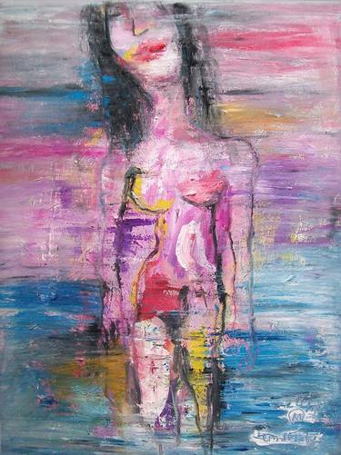 Original Abstract Expressionism Women Paintings by martinus sumbaji