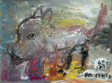 Print of Abstract Dogs Paintings by martinus sumbaji