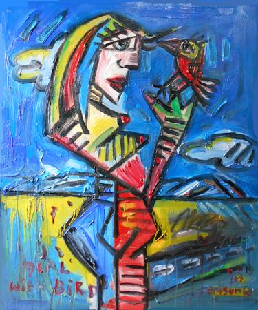 Original Abstract Expressionism Women Paintings by martinus sumbaji