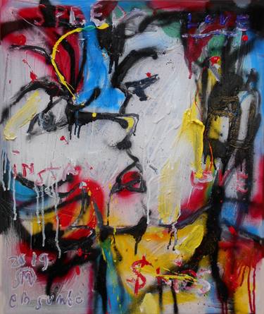 Original Abstract Women Paintings by martinus sumbaji