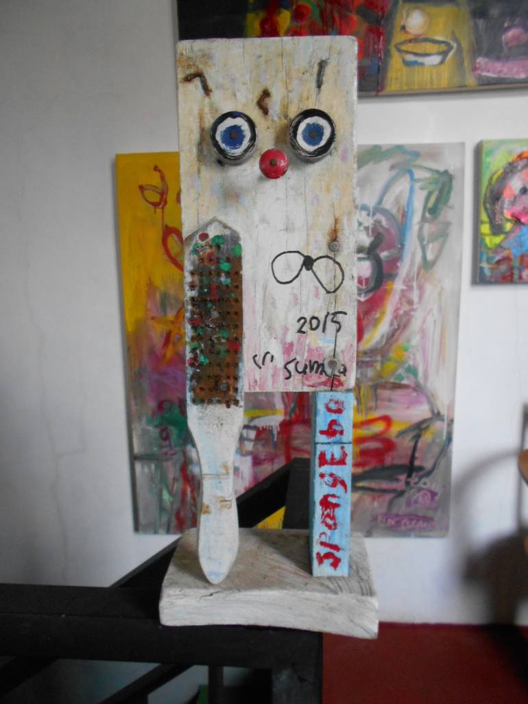 Original Abstract Children Sculpture by martinus sumbaji