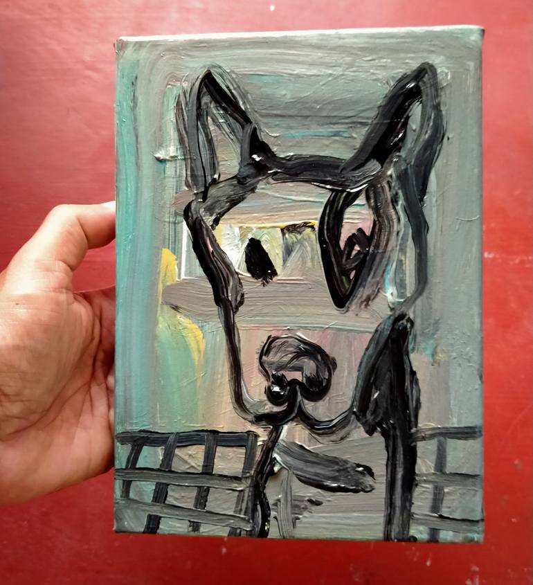 Original Abstract Animal Painting by Martinus Sumbaji