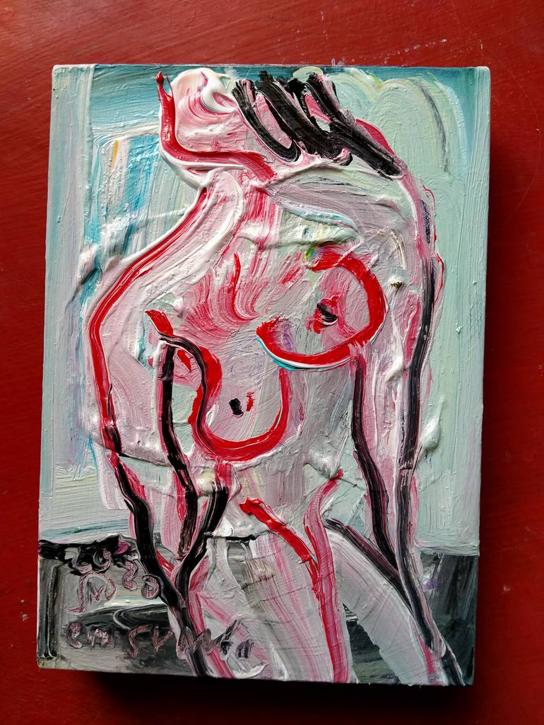 Original Abstract Nude Painting by martinus sumbaji