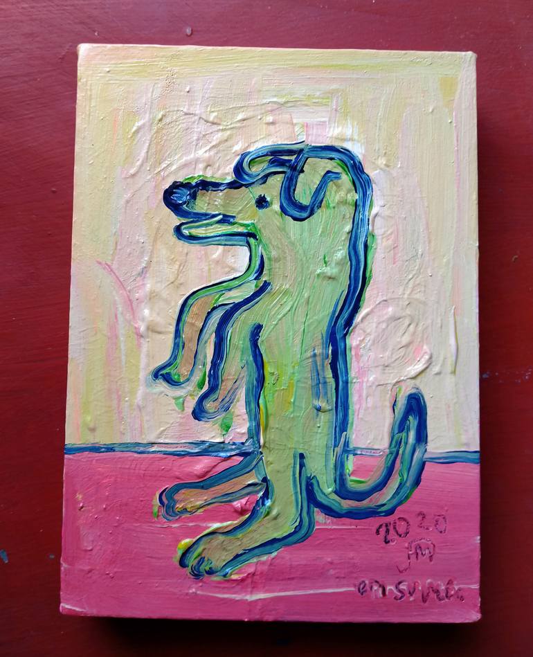 Original Abstract Expressionism Humor Painting by martinus sumbaji