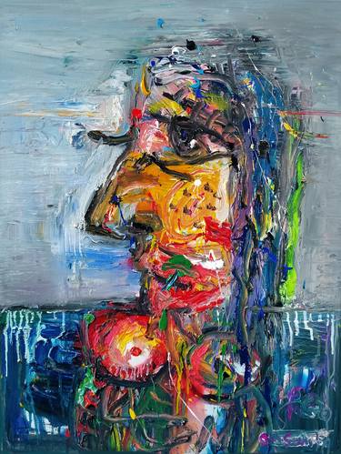 Original Abstract Expressionism Abstract Paintings by martinus sumbaji