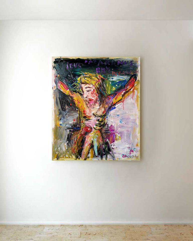 Original Abstract Religious Painting by martinus sumbaji