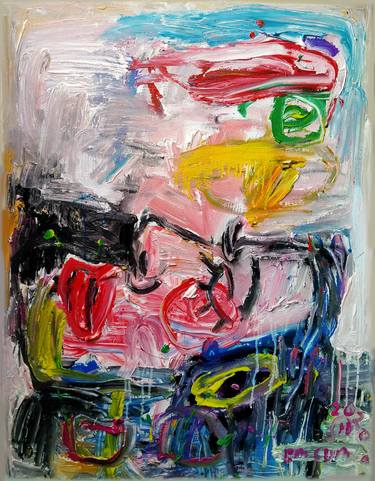 Original Abstract Expressionism Abstract Paintings by martinus sumbaji