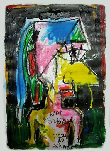 Original Abstract Expressionism Abstract Paintings by martinus sumbaji