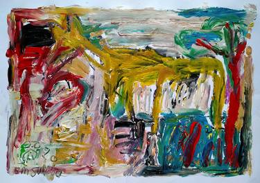 Original Abstract Horse Paintings by martinus sumbaji