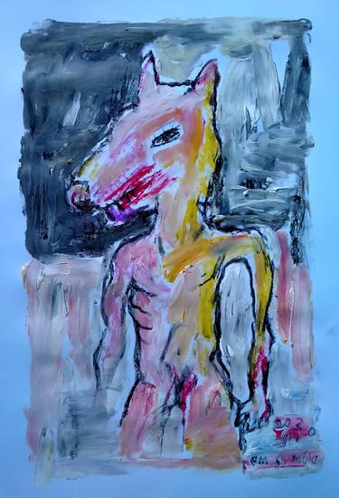 Original Abstract Animal Paintings by martinus sumbaji