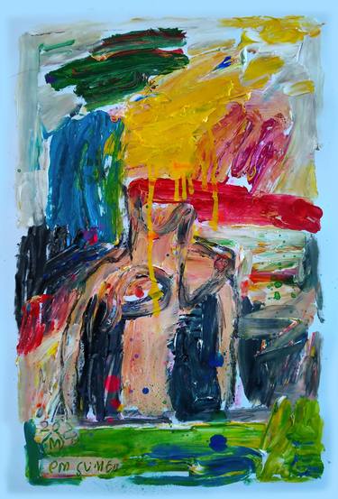 Original Abstract Expressionism Abstract Paintings by martinus sumbaji